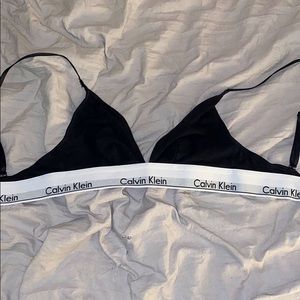 Calvin Klein black size small bra